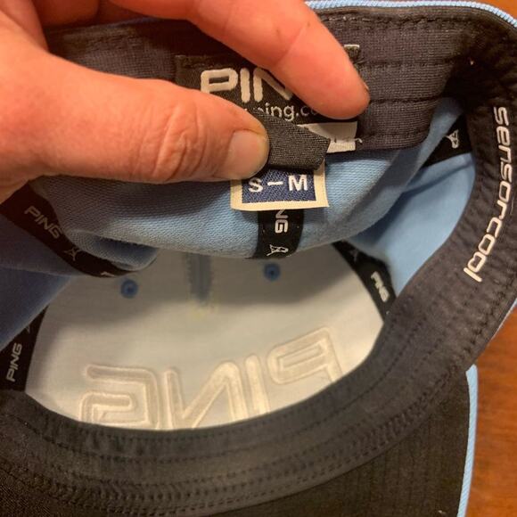 Ping golf hat baby blue fitted hat cap in size small/medium - Picture 5 of 7